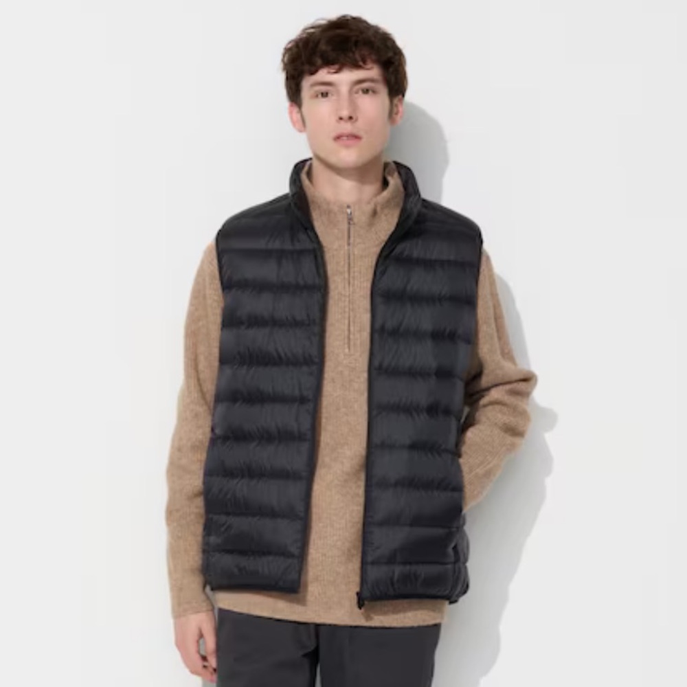 Uniqlo ultra light down vest L XL navy